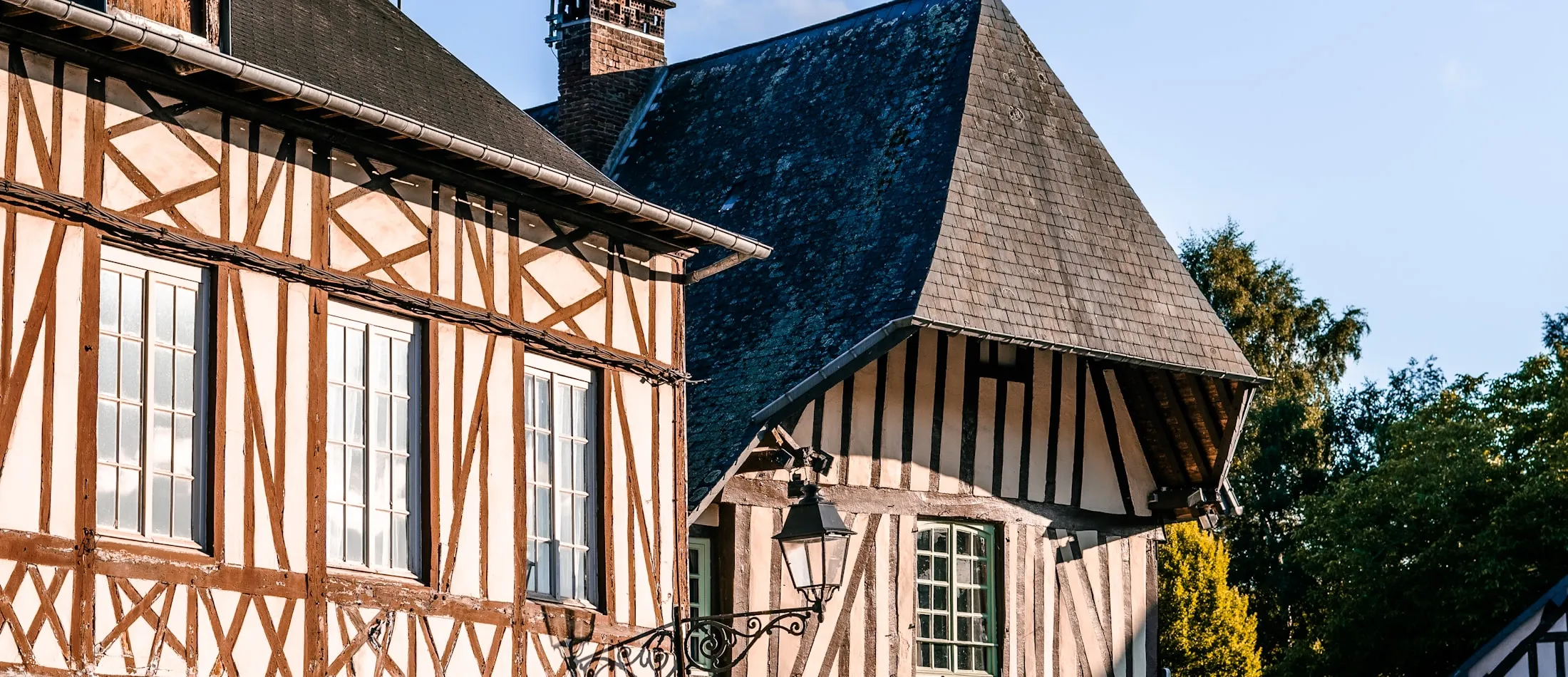 Maisons normandes à colombages, patrimoine de la vallée de la Seine